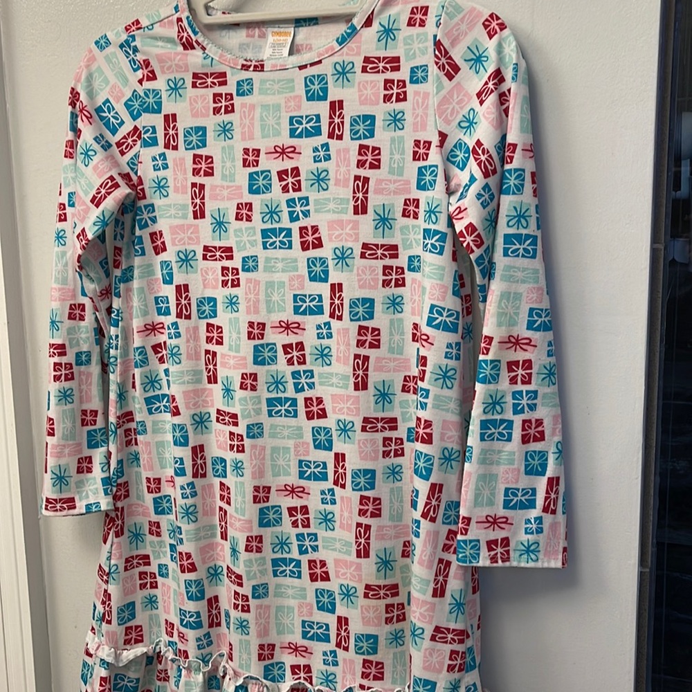Gymboree Christmas Long Sleeve Nightgown Large (10-12)